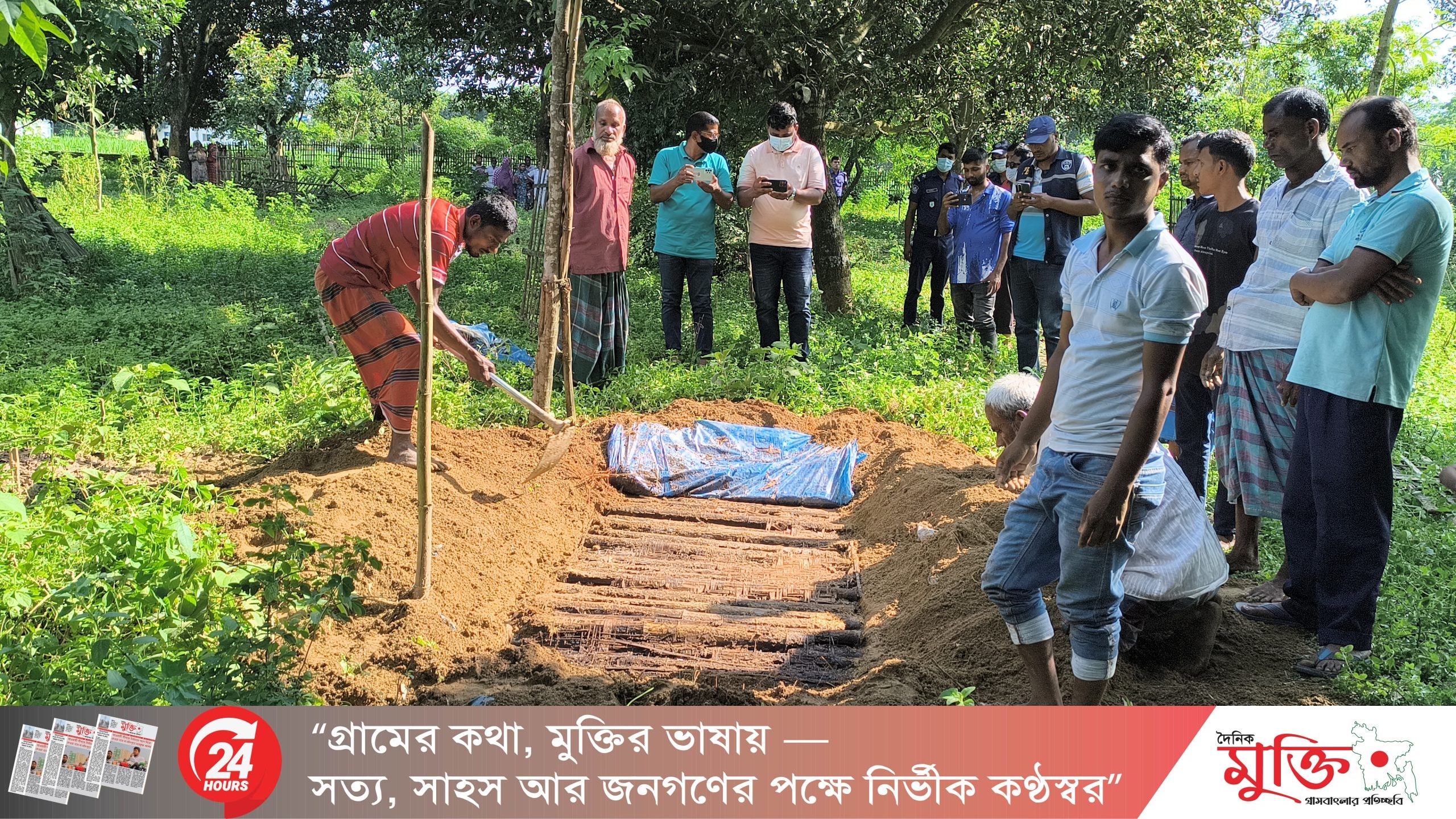 রাণীশংকৈলে মামলায় বছর পর শিশুর লাশ উত্তোলন