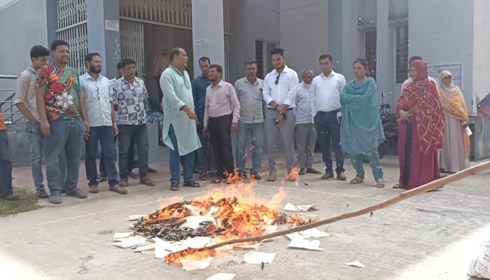 ঘোড়াঘাটে দাবিহীন ১৫শ’ দলিল আগুনে পুড়িয়ে বিনষ্ট