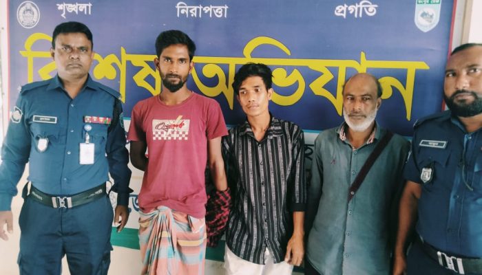 কালীগঞ্জে সাজাপ্রাপ্ত তিন আসামি গ্রেপ্তার
