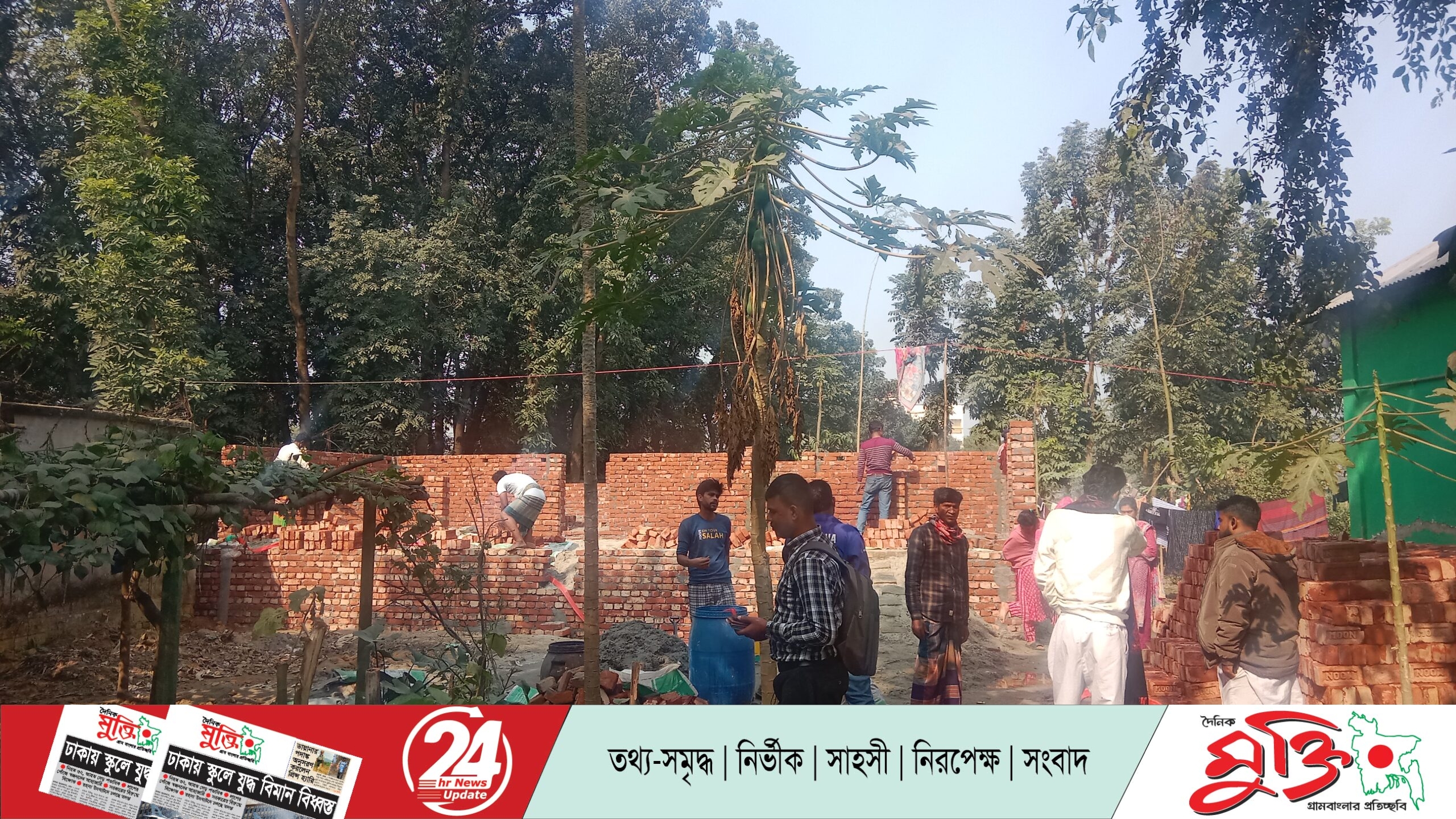 শ্রীপুরে ১৪৫ ধারা অমান্য করে জমি দখলের অভিযোগ