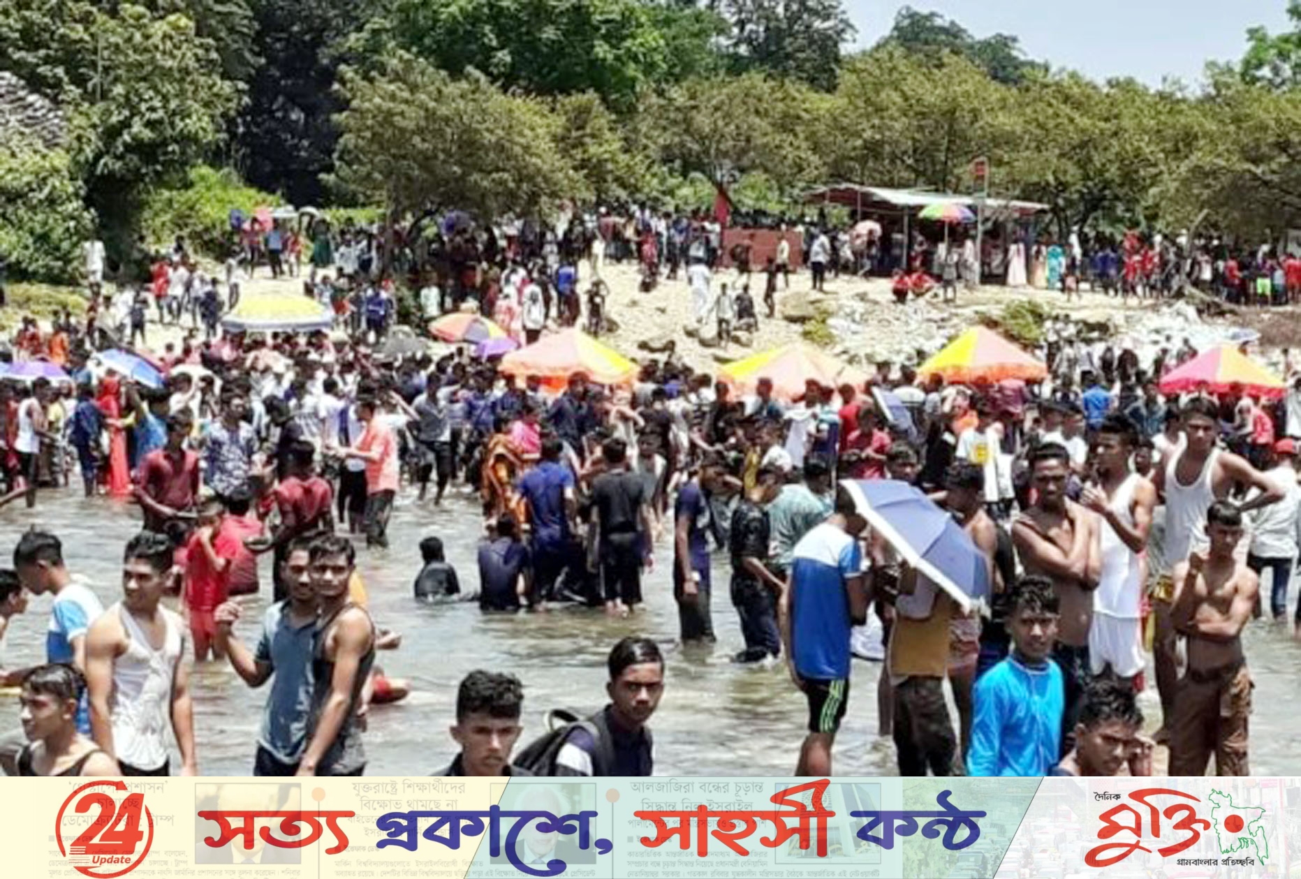 ঈদে সিলেটের পর্যটন স্পটে উপচে পড়া ভিড়