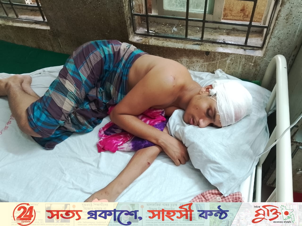মাছ লুটে বাধা, যুবককে পিটিয়ে জখম